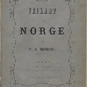 Veikart over Norge. Nordlige Deel (coloreret).