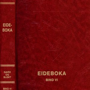 Eideboka VI. Gard og slekt. Utgitt av Eide kommune,