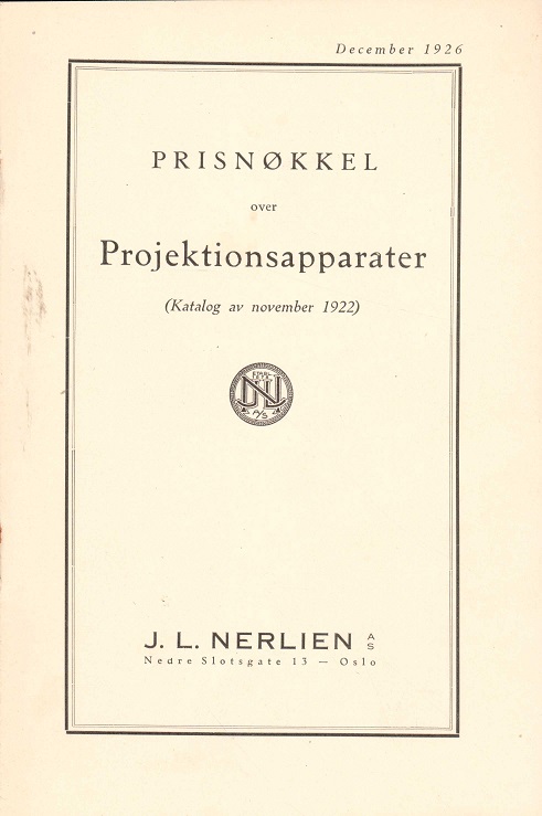 Projektionsapparater. J.L. Nerlien AS, - Bilde 2