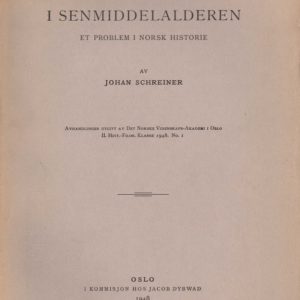 Pest og prisfall i senmiddelalderen. Et problem i norsk historie. Avhandlinger utgitt av Det Norske Videnskaps-Akademi i Oslo. II. Hist.-Filos. Klasse. 1948, No. 1.