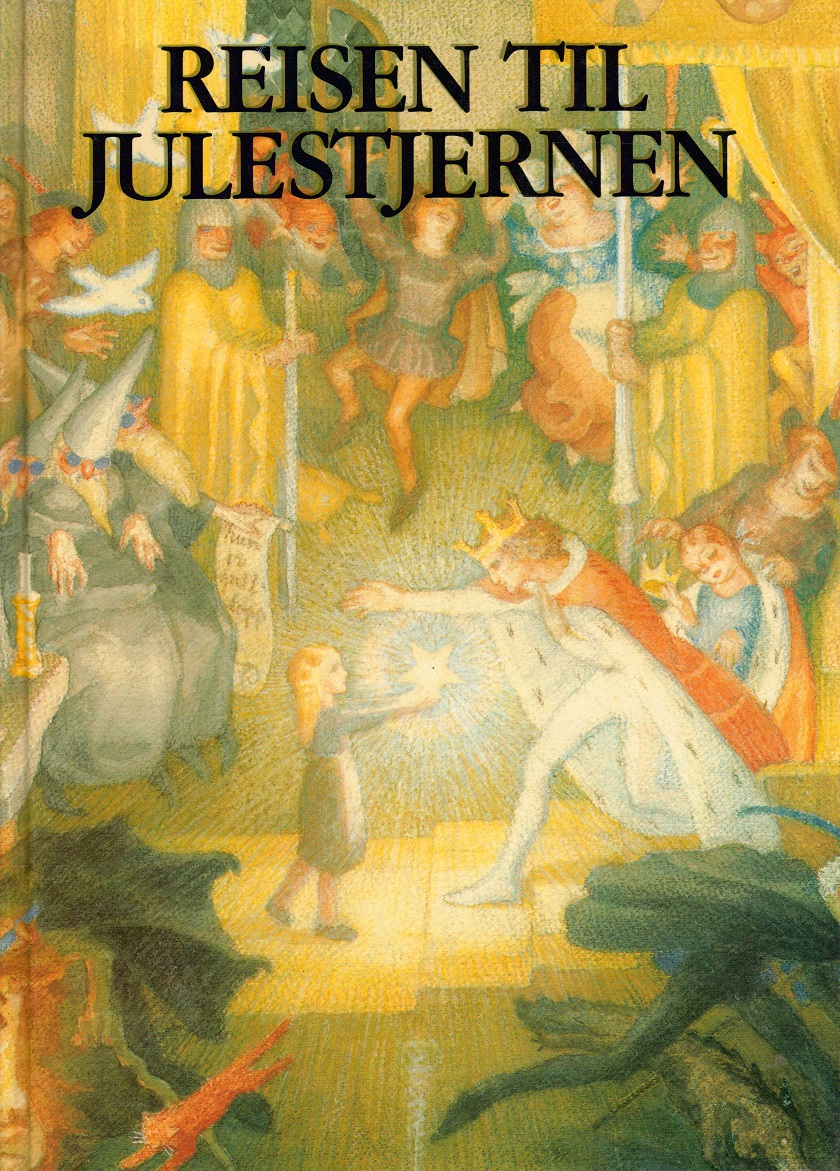 Reisen til Julestjernen. Et eventyr for barn av ... Gjenfortalt av forfatteren etter hans eventyrkomedie (av samme navn), oppført på Nationaltheatret. Bilder av Oliver Neerland. Bokklubbens Barn,