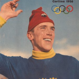 Vinter-Olympia 1956. De sjunde olympiska vinterspelen i Cortina d'Ampezzo. Utgiven av ... Redaktion: Rolf Blomquist och Kerj Jonsson. Teckningar: Rit-Ola. Foto: Bo Dahlin, Anders Engman, m.fl. Layout: Sverre Östen. Åhlén & Akerlunds Förlags AB,