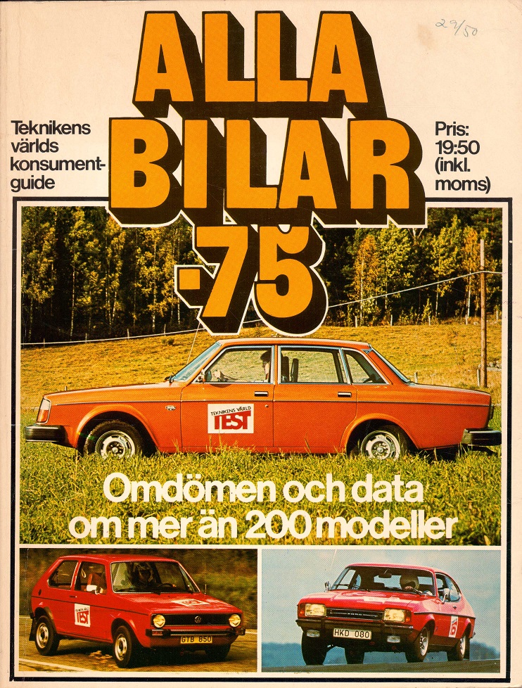 Redaktör: Börje Isakson. Utgiven av Teknikens värld, Specialtidningsförlaget AB,