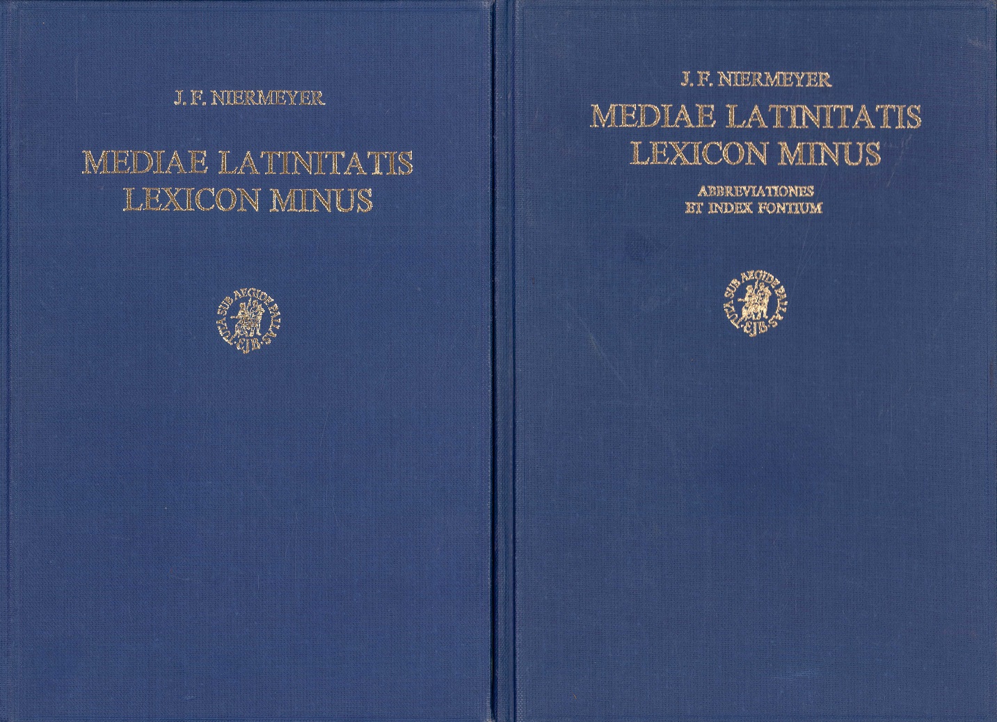 Mediae Latinitatis Lexicon Minus. Lexique Latin Médiéval-Francais/Anglais. A Medieval Latin - French/English Dictionary. + Abbrevationes. 2 bind.