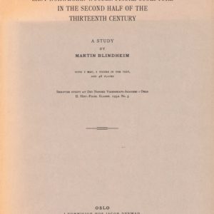 Main Trends of East-Norwegian Wooden Figure Sculpture in the Second half of the Thirteenth Century. A Study. With 1 Map and 1 Figure in the Text and 46 Plates. Skrifter utgitt av Det Norske Videnskaps-Akademi.