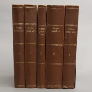 Udg. ved R. Keyser, P. A. Munch, Gustav Storm og Ebbe Hertzberg. 1 - 4 + Bind 5, 2det hefte (Bind 5, 1 hefte mangler).