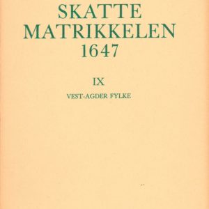 IX. Vest-Agder Fylke. Redigert av Rolf Fladby og Hans Try. Norsk Lokalhistorisk Institutt.