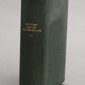 Den store saga om Olav den hellige. Efter pergamenthåndskrift i Kungliga Biblioteket i Stockholm Nr. 2 4to  med varianter fra andre håndskrifter. Utgitt for Kjeldeskriftfondet av Oscar Alb.Johnsen og Jón Helgason. Bind 1-2.