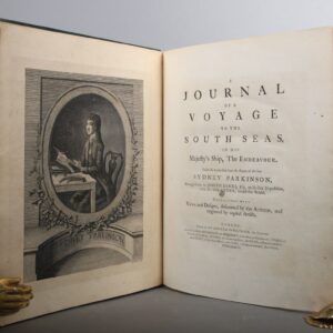 A Journal of a Voyage to the South Seas, in his Majesty`s Ship, The Endeavour. Faithfully transcribed from the papers of the late Sydney Parkinson, Draughtsman to Joseph Banks, Esq. on his late Expedition, with Dr. Solander, round the World. Embellished with Views