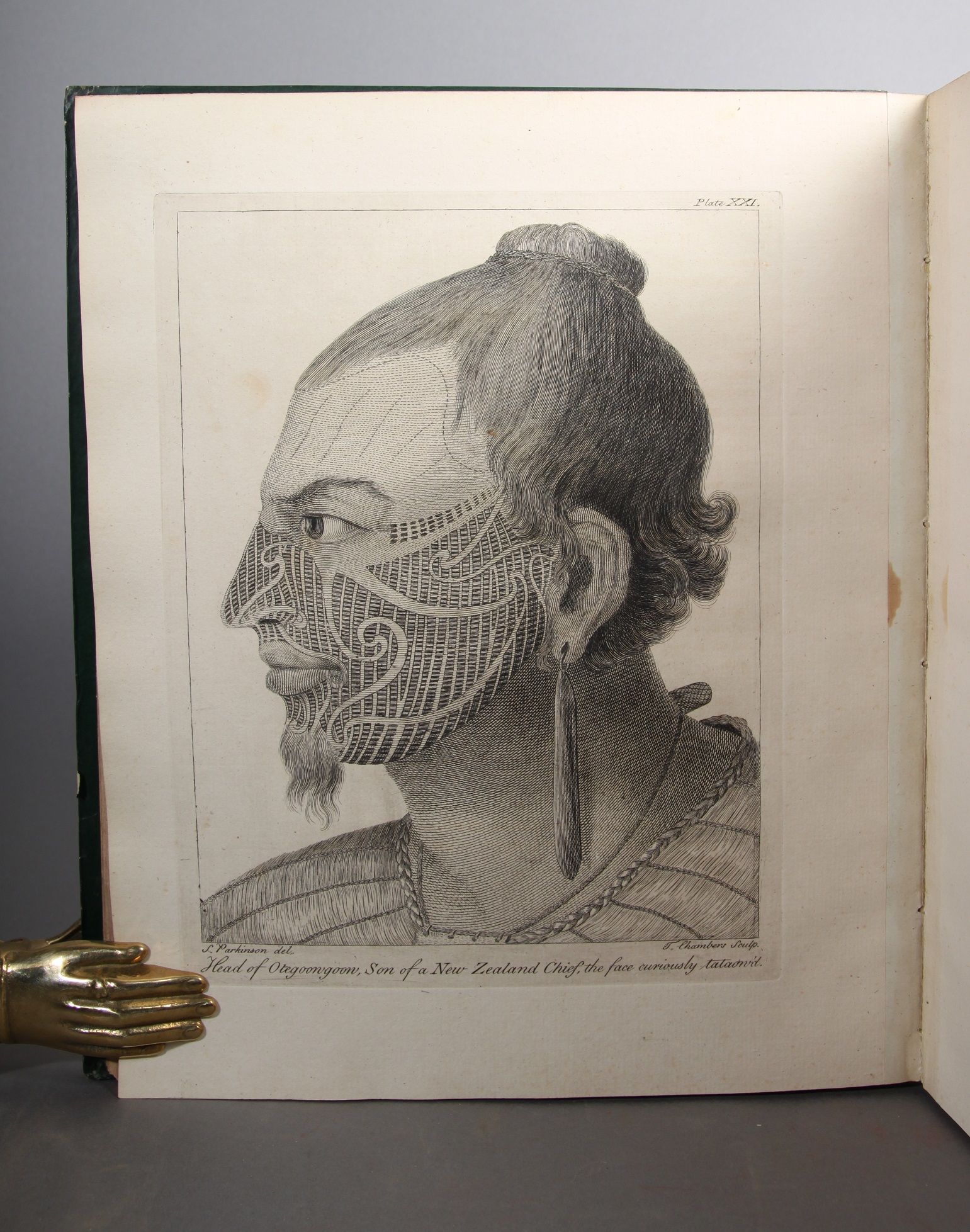A Journal of a Voyage to the South Seas, in his Majesty`s Ship, The Endeavour. Faithfully transcribed from the papers of the late Sydney Parkinson, Draughtsman to Joseph Banks, Esq. on his late Expedition, with Dr. Solander, round the World. Embellished with Views - Bilde 2