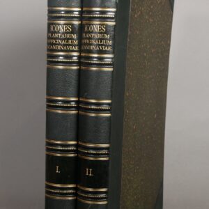 Icones Plantarum Officinalium Scandinaviae. De skandinaviske Lægeplanter, fremstillede efter Tavlerne i “Flora Danica”. Two volumes.