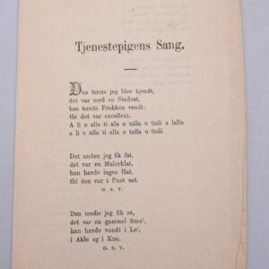 Tjenestepigens Sang - Balvise. 2 viser.